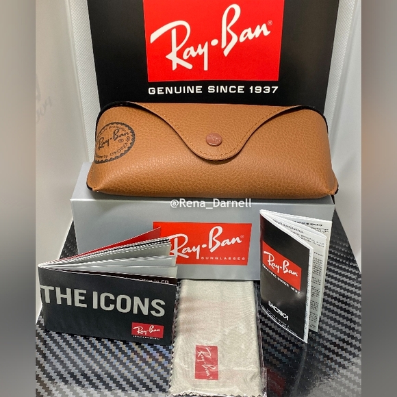 RayBan Round Metal RB3447 Green Lens New - Picture 10 of 14